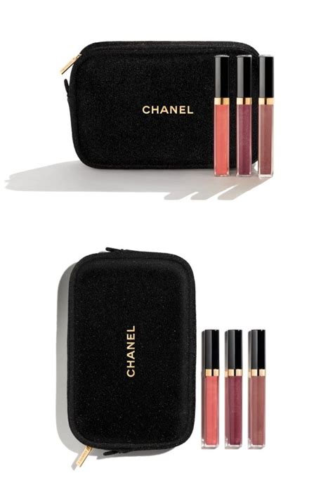 chanel makeup set with bag.